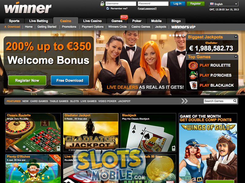 casino winner com bonus code